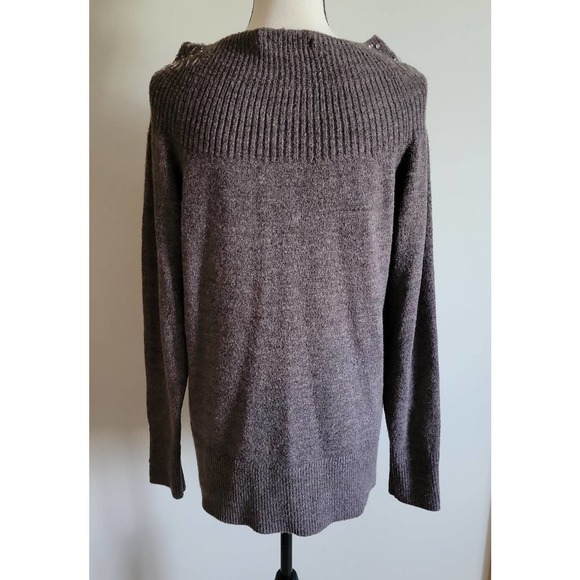 Apt 9 Bedazzled Brown Sweater Sz L - Picture 7 of 8